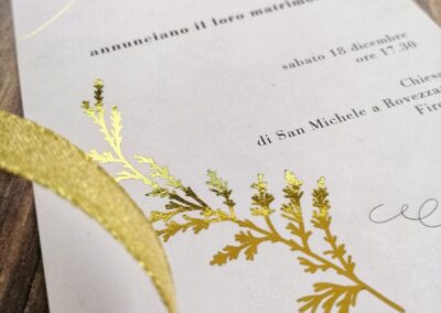 golden details invitation